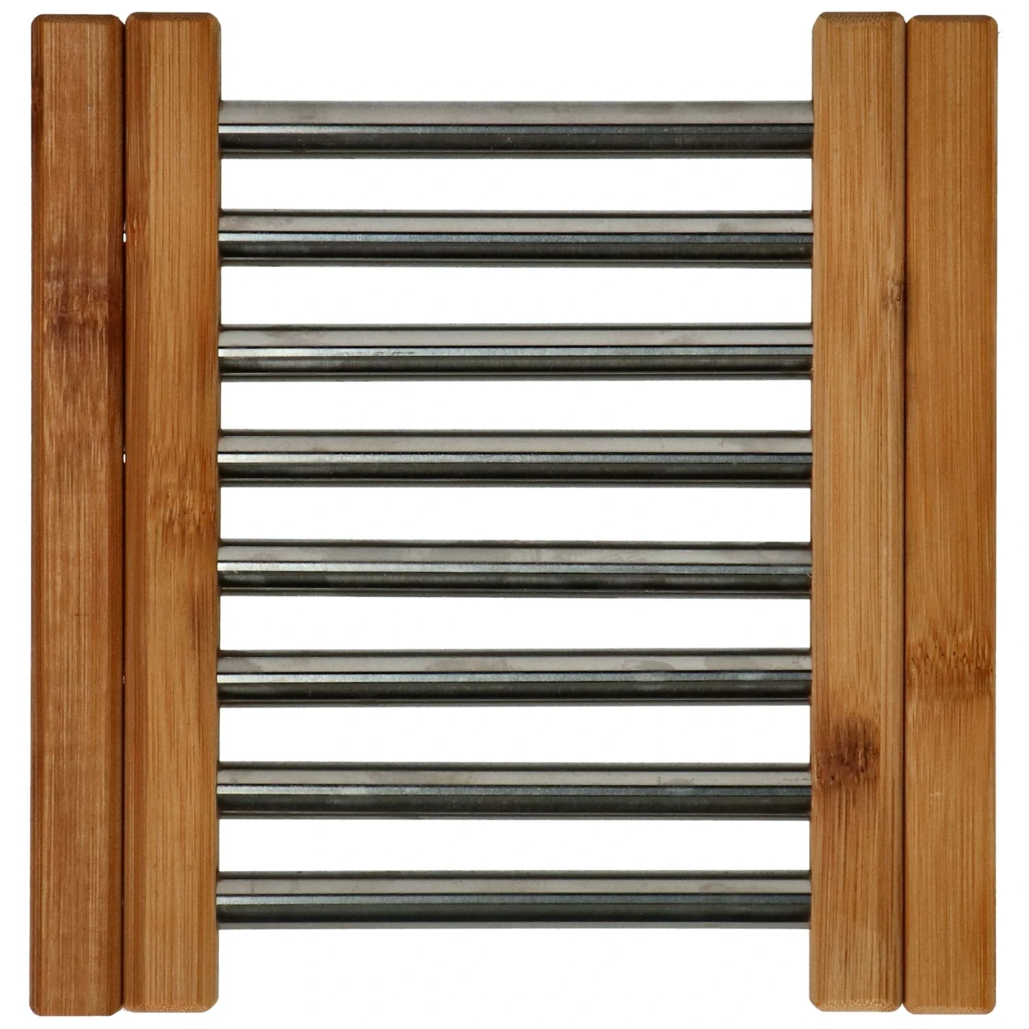 Onderzetter RVS Met Bamboe 21,5 X 22 Cm 5 Onderzetter RVS Met Bamboe 21,5 X 22 Cm - Afbeelding 5