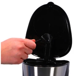 Inventum Koffiezetter 1.25l Zwart/rvs 10 Kopjes -Keukengerei Winkel Online 101 0855 4 1