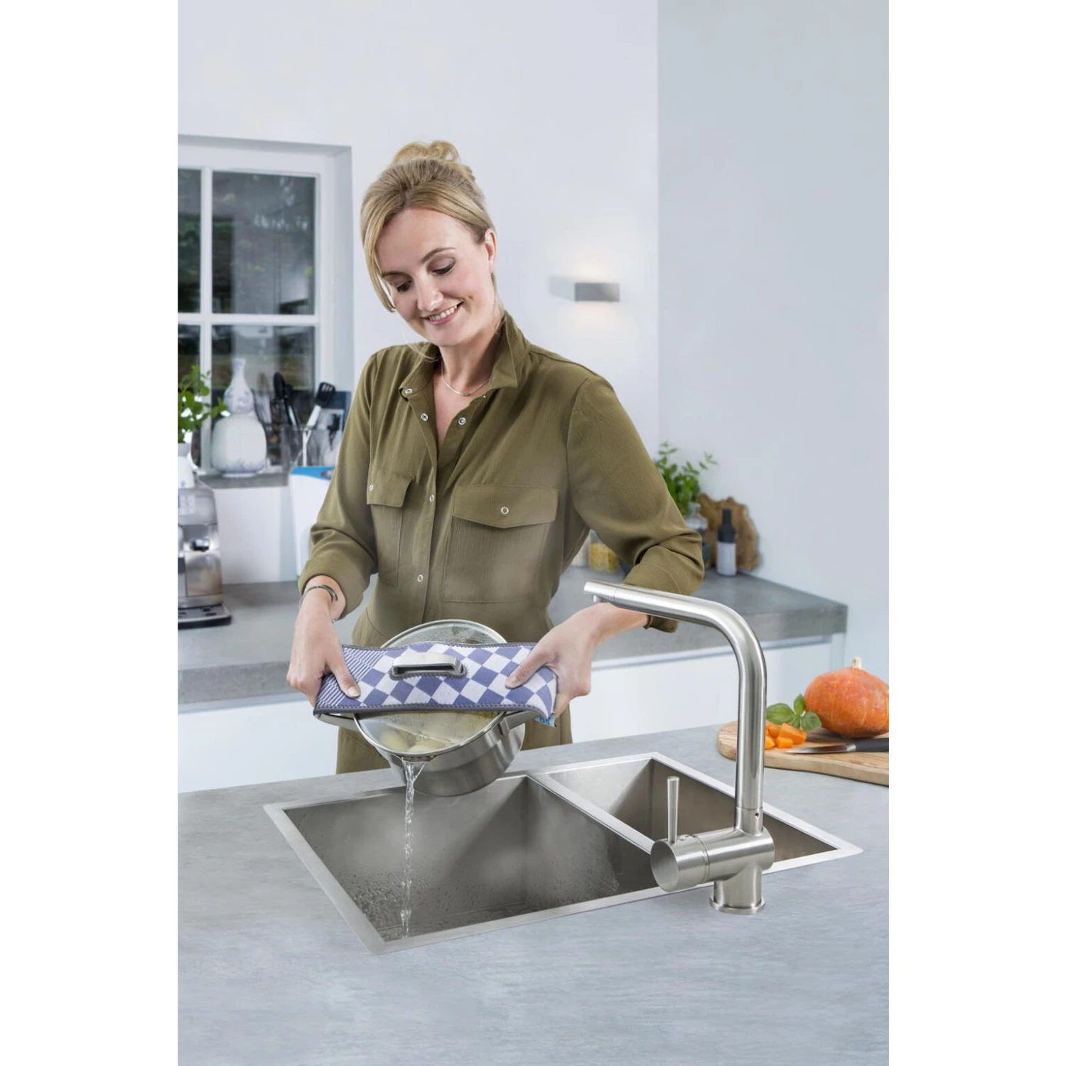 BK Mr.grip Afgiethulp Geruit Rood 2 BK Mr.grip Afgiethulp Geruit Rood - Afbeelding 2