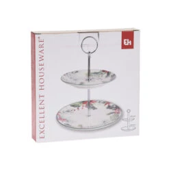 Excellent Houseware Etagere 2-laags Porselein 2 Assorti -Keukengerei Winkel Online 101 6244 4 1
