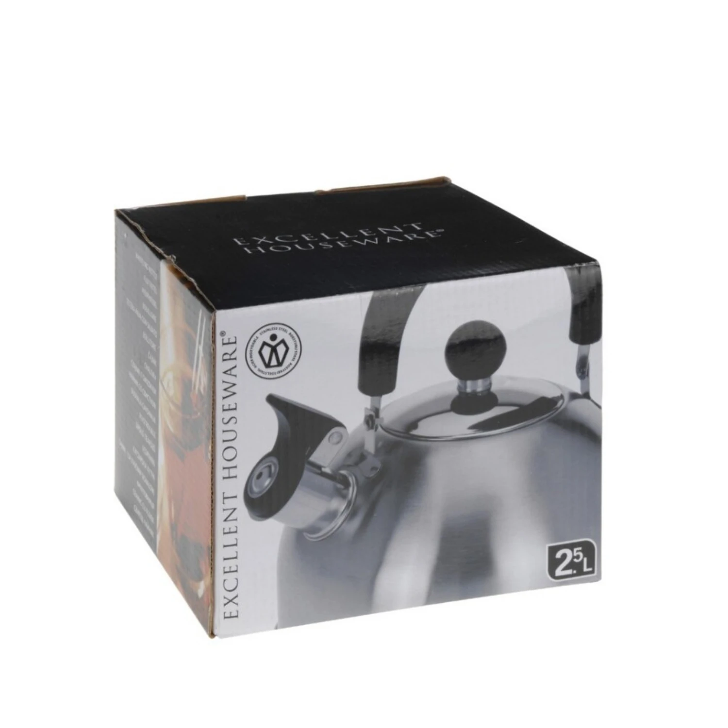 Excellent Houseware Fluitketel 2,5 L 2 Excellent Houseware Fluitketel 2,5 L - Afbeelding 2