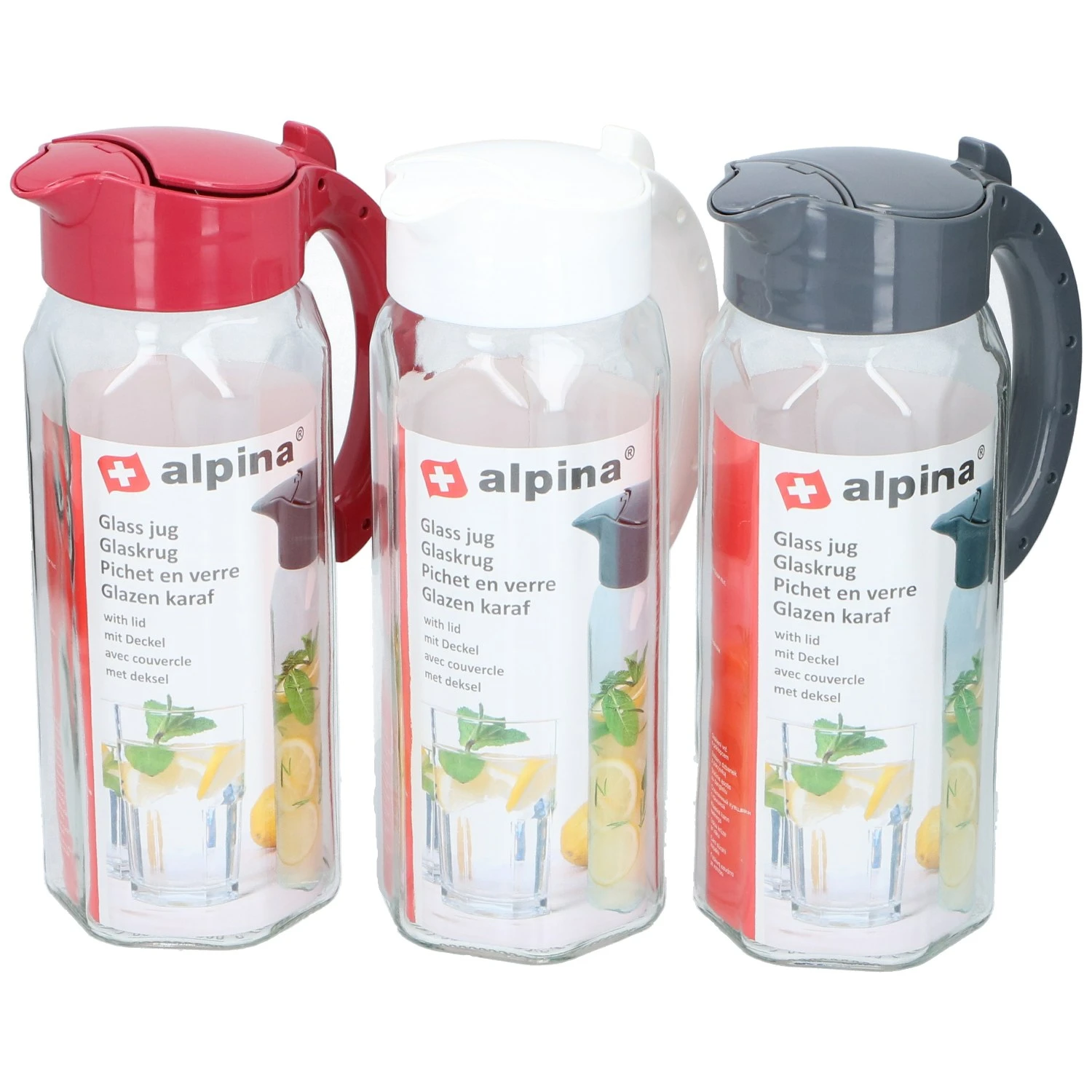 Alpina Karaf 1,5L Glas 3 Assorti 1 Alpina Karaf 1,5L Glas 3 Assorti