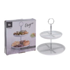 Excellent Houseware Etagere 2-laags Porselein -Keukengerei Winkel Online 101 6978 3 1