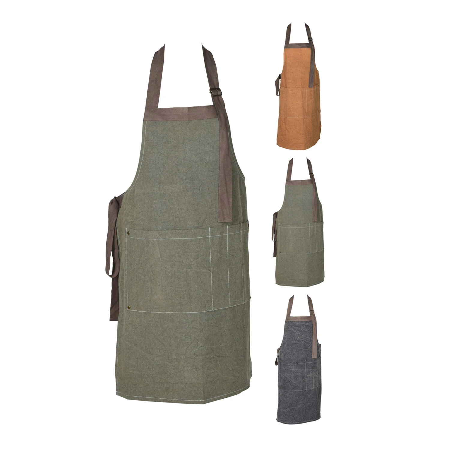 Schort Katoen 3Ass Kleur 1 Schort Katoen 3Ass Kleur