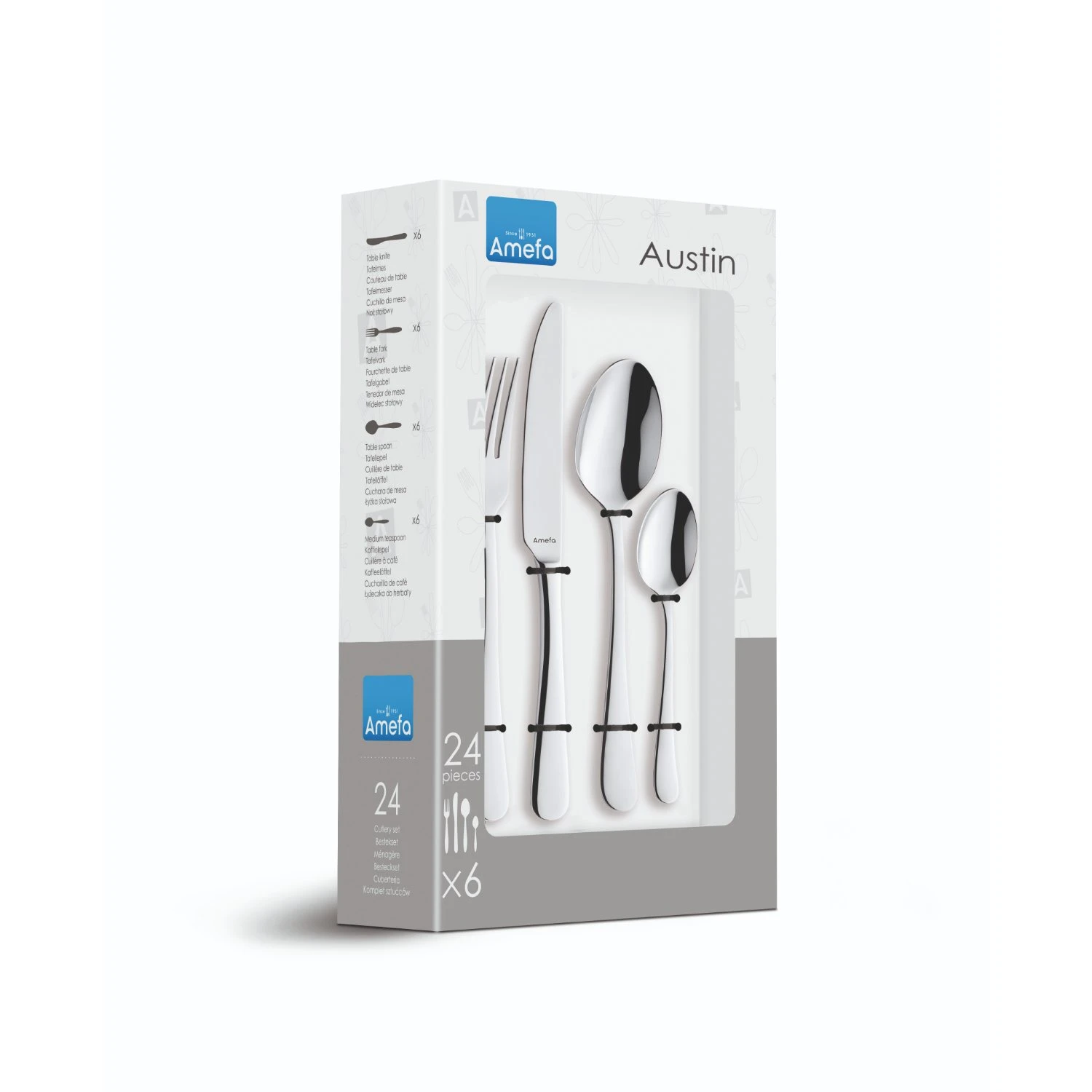 Amefa Austin Bestekset 24-delig 1 Amefa Austin Bestekset 24-delig