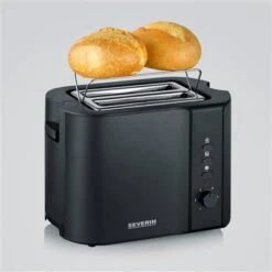 Severin Broodrooster 800W Mat-zwart RVS AT 9552 -Keukengerei Winkel Online 101 9552 4 1