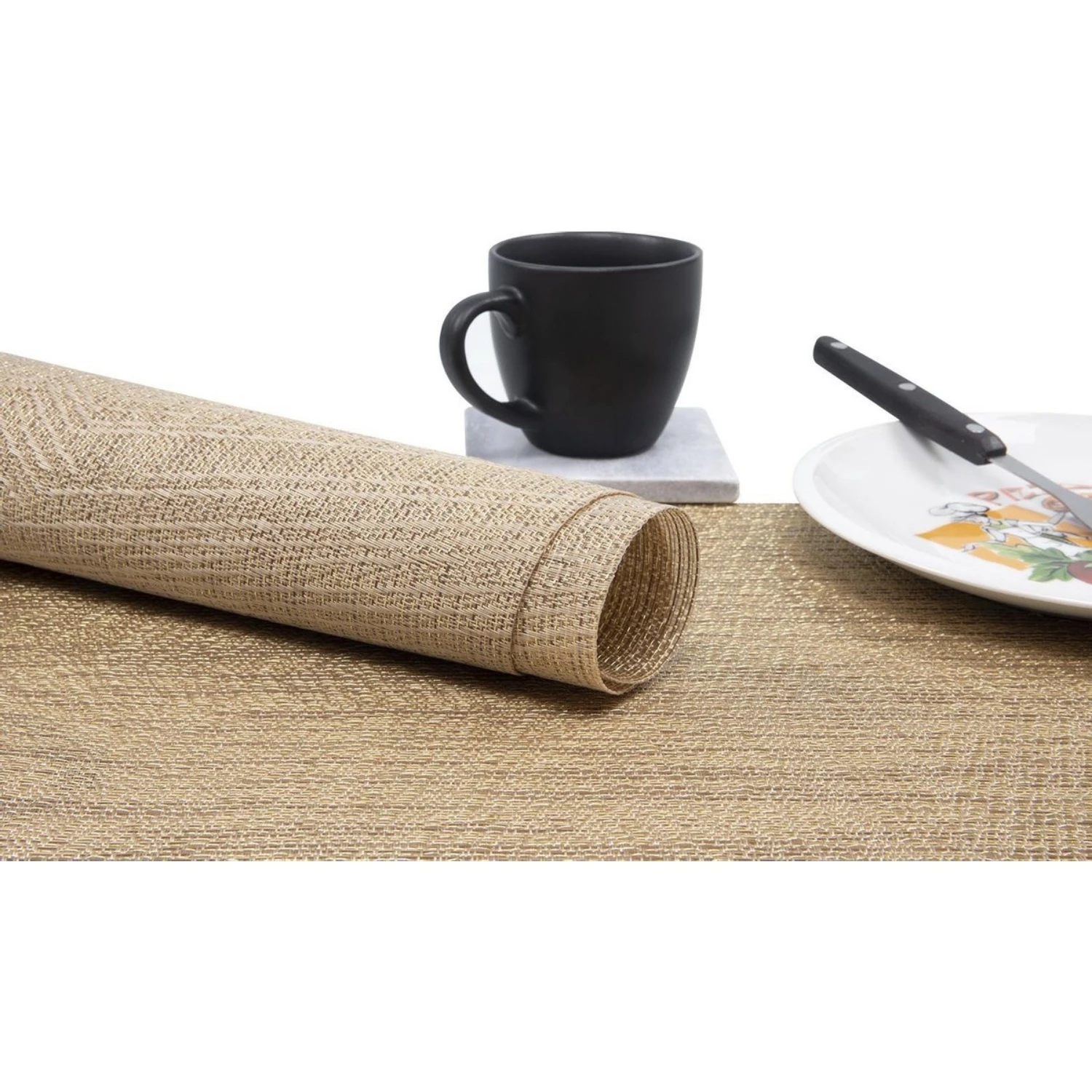 Placemat 30x45cm Poly Goud 2 Placemat 30x45cm Poly Goud - Afbeelding 2