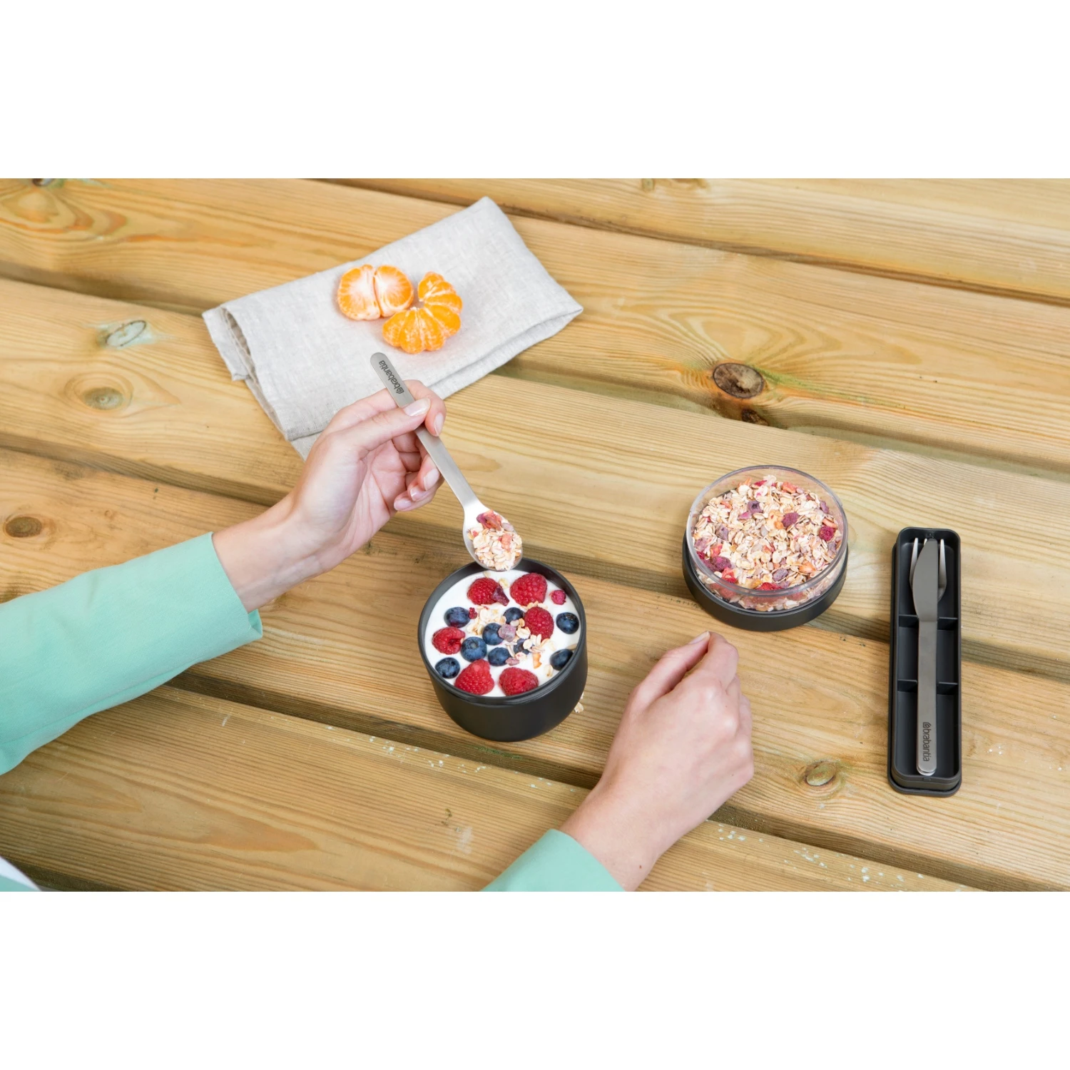 Brabantia Make En Take Bestekset 3-delig Donkergrijs 4 Brabantia Make En Take Bestekset 3-delig Donkergrijs - Afbeelding 4