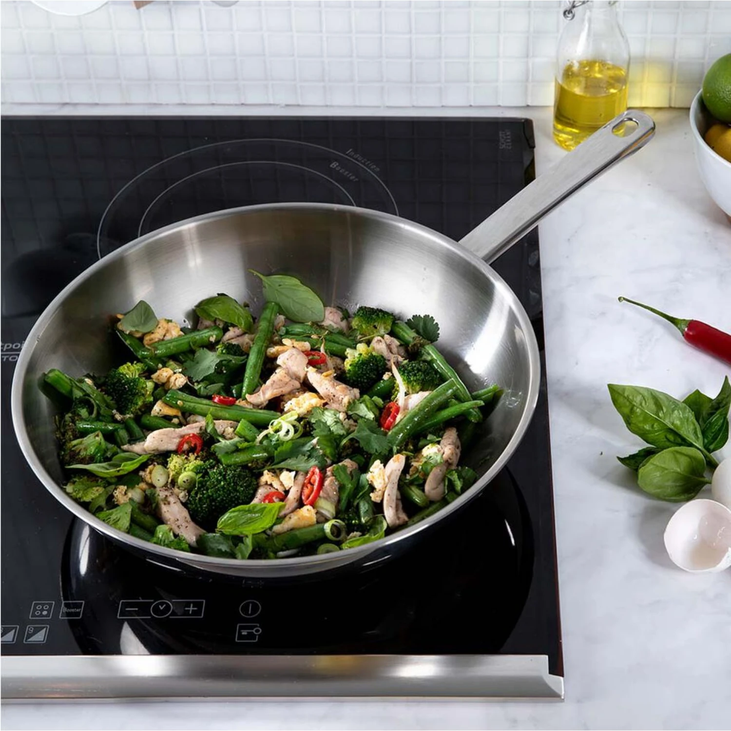 BK Bright Wokpan Ø28 Cm 4 BK Bright Wokpan Ø28 Cm - Afbeelding 4