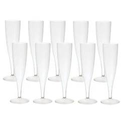 Duni Champagneglazen Crystallo Plastic 10 Stuks -Keukengerei Winkel Online 105 0145 3 1
