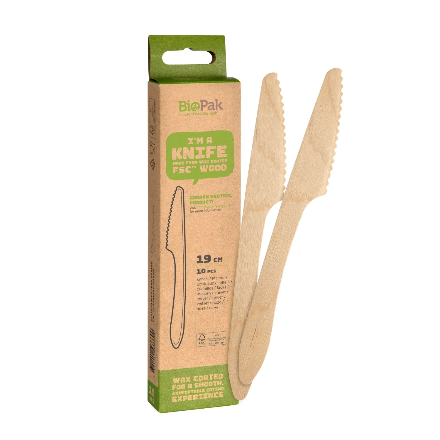 Messen 10 Stuks Hout 1 Messen 10 Stuks Hout