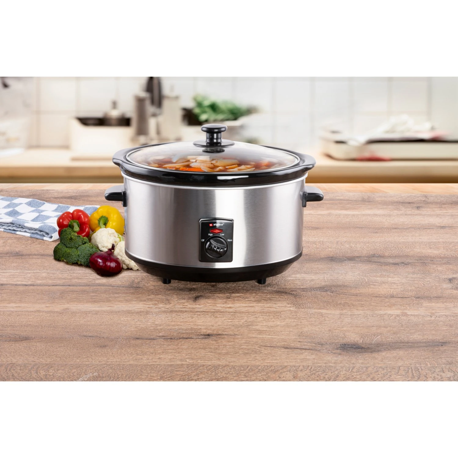 Alpina Slowcooker 3,5L 240W 7 Alpina Slowcooker 3,5L 240W - Afbeelding 7