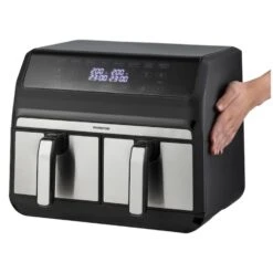 Inventum Hetelucht Friteuse Dubbel 2x 4 L Rvs/ Zwart 1700W -Keukengerei Winkel Online 210 4299 3 1