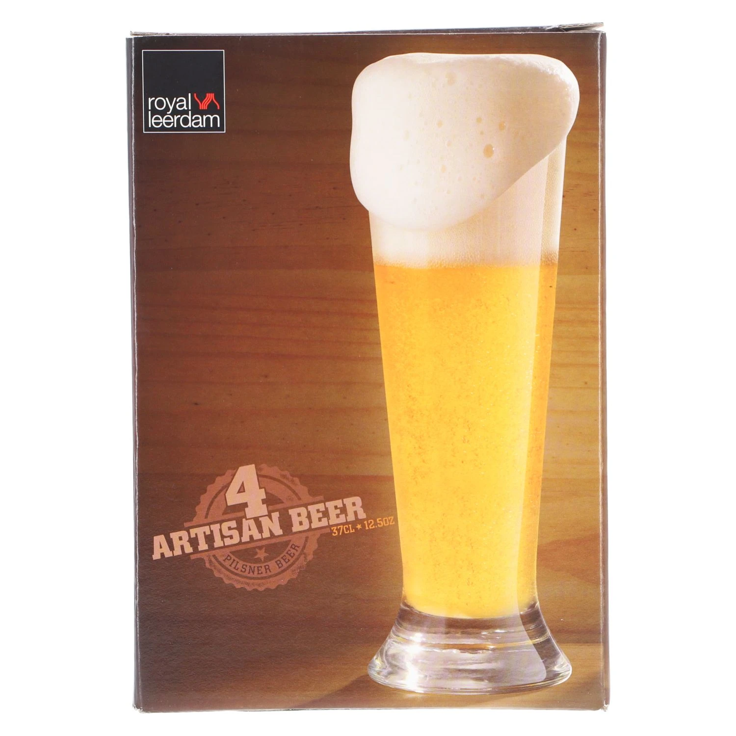 Royal Leerdam Bierglas Pilsner 4 Stuks 2 Royal Leerdam Bierglas Pilsner 4 Stuks - Afbeelding 2