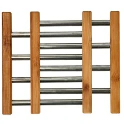 Onderzetter RVS Met Bamboe 21,5 X 22 Cm 12 Onderzetter RVS Met Bamboe 21,5 X 22 Cm -Keukengerei Winkel Online 5aaed209a76e3b997f2144c83bcbd7a6