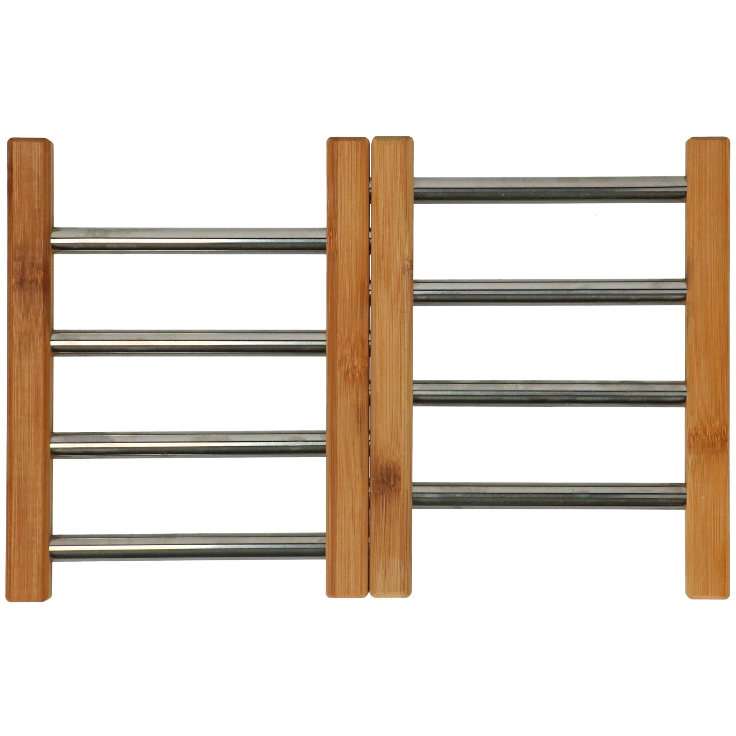 Onderzetter RVS Met Bamboe 21,5 X 22 Cm 4 Onderzetter RVS Met Bamboe 21,5 X 22 Cm - Afbeelding 4