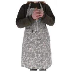 Schort Grijs + Tekst -Keukengerei Winkel Online fde67c9a1b47df1be4e80be59b9197b2